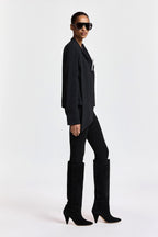 Essentiel Antwerp Kalanchoe Top With Scarf in Black