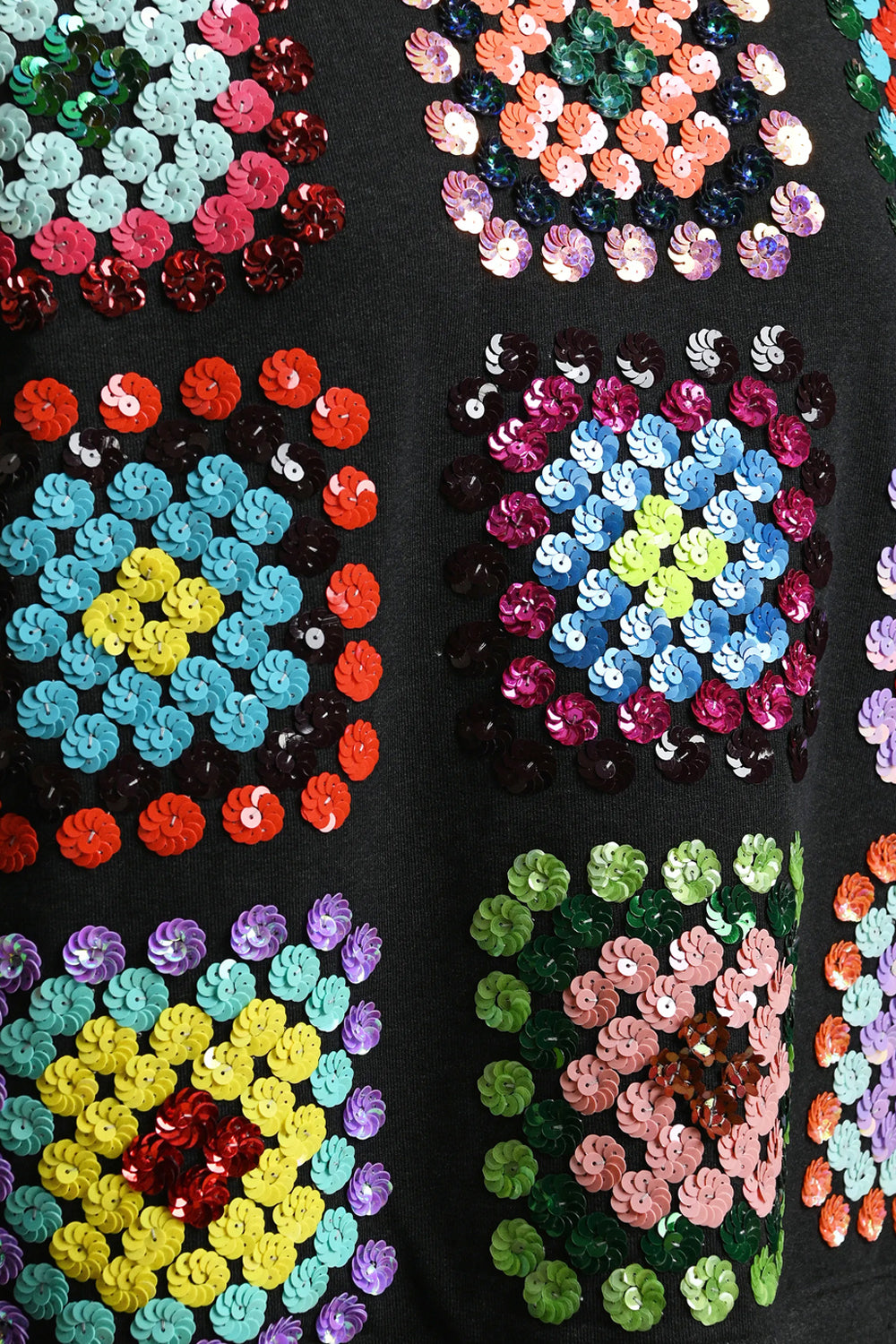 Essentiel Antwerp Karnaval Sweatshirt In Multi Sequin
