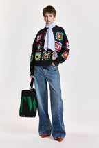 Essentiel Antwerp Karnaval Sweatshirt In Multi Sequin
