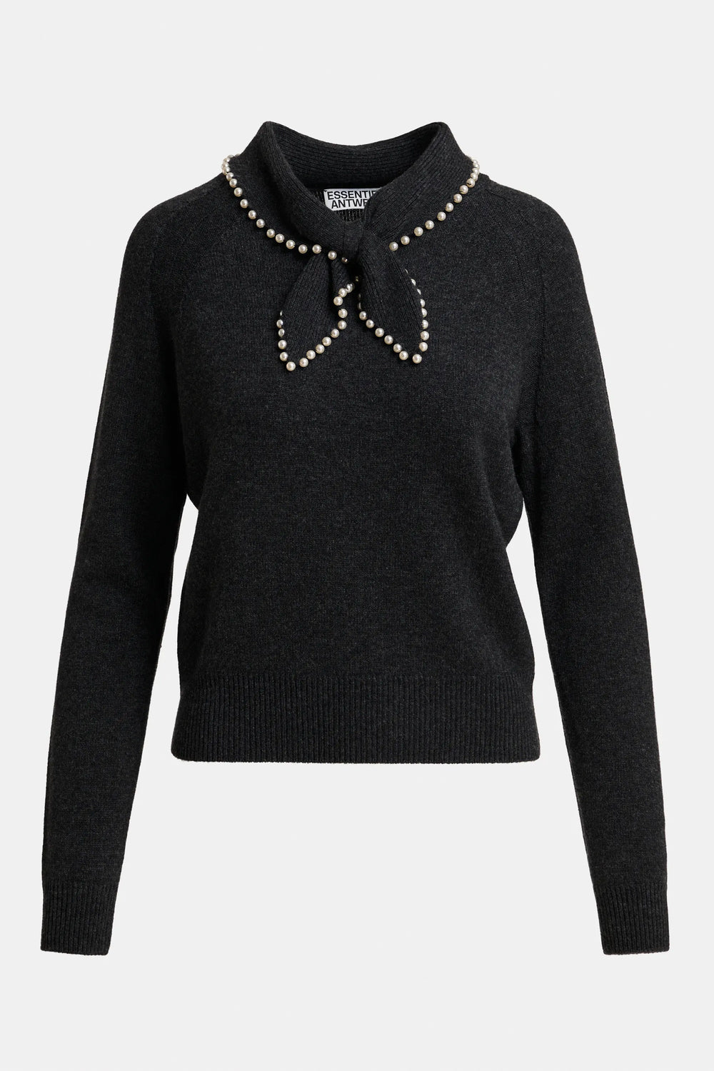 Essentiel Antwerp Kasa Pullover with Beads in Steel Pulse