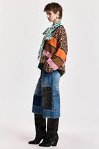 Essentiel Antwerp Kaudi Cardigan in Striped Knit