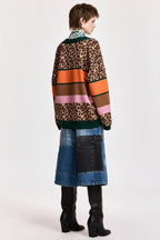 Essentiel Antwerp Kaudi Cardigan in Striped Knit