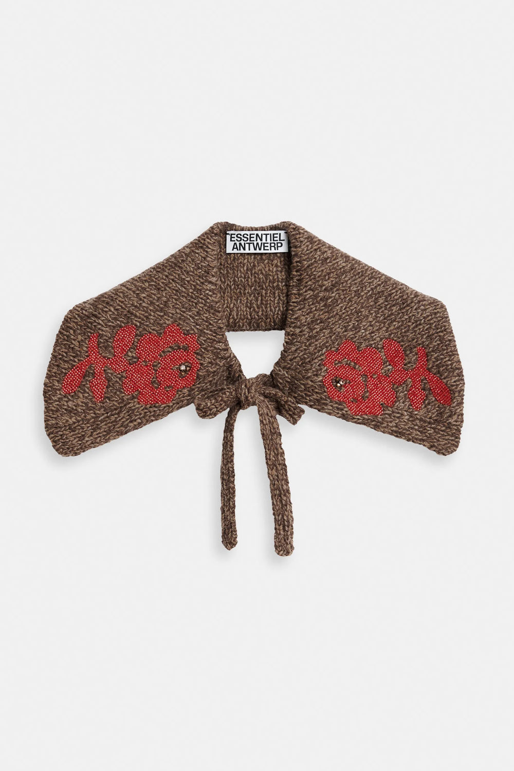 Essentiel Antwerp Kol Embroidered Collar in Camel Club