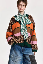 Essentiel Antwerp Kaudi Cardigan in Striped Knit
