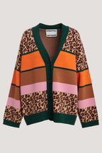 Essentiel Antwerp Kaudi Cardigan in Striped Knit