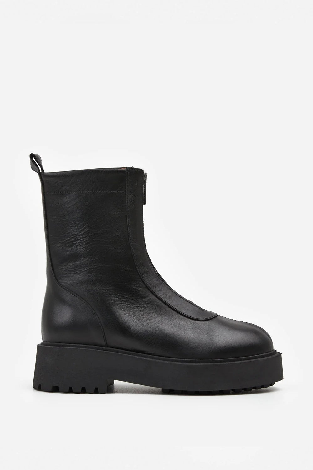 Flattered Alma Leather Boot in Black