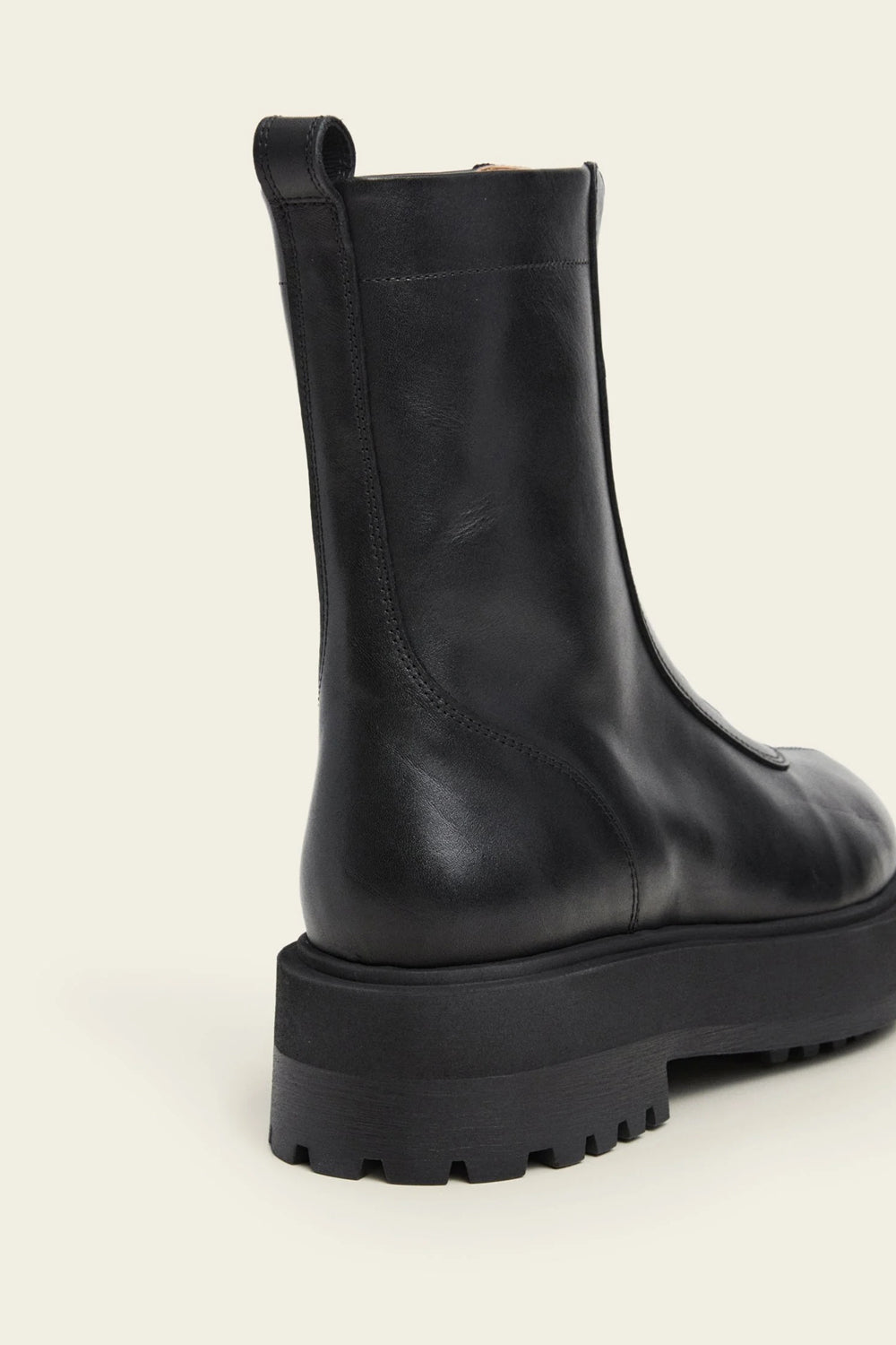 Flattered Alma Leather Boot in Black