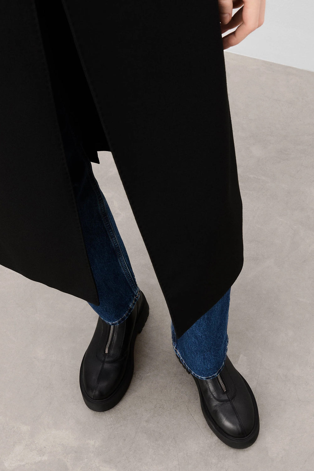 Flattered Alma Leather Boot in Black