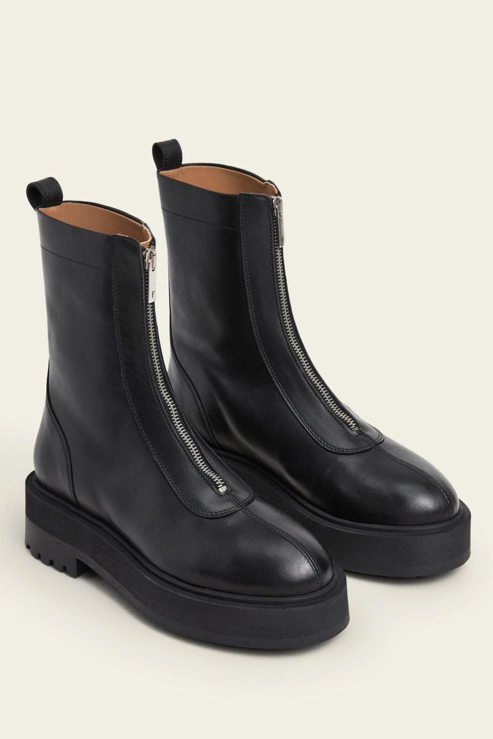 Flattered Alma Leather Boot in Black
