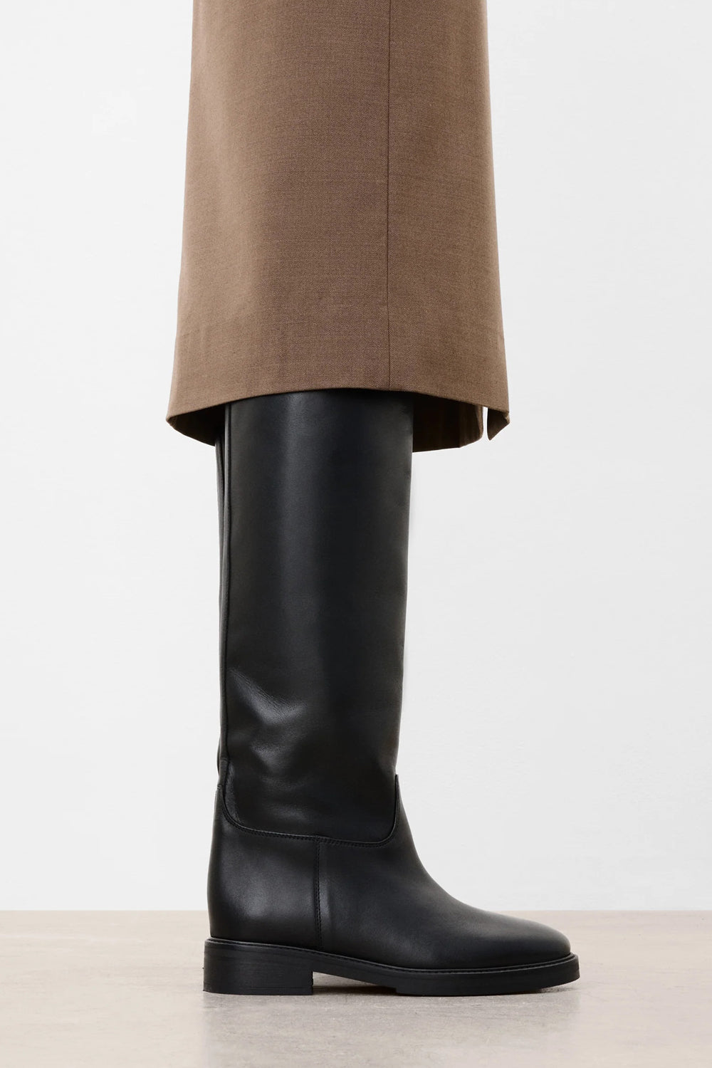 Flattered Florentine Leather Boot in Black
