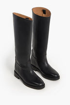 Flattered Florentine Leather Boot in Black