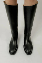 Flattered Florentine Leather Boot in Black