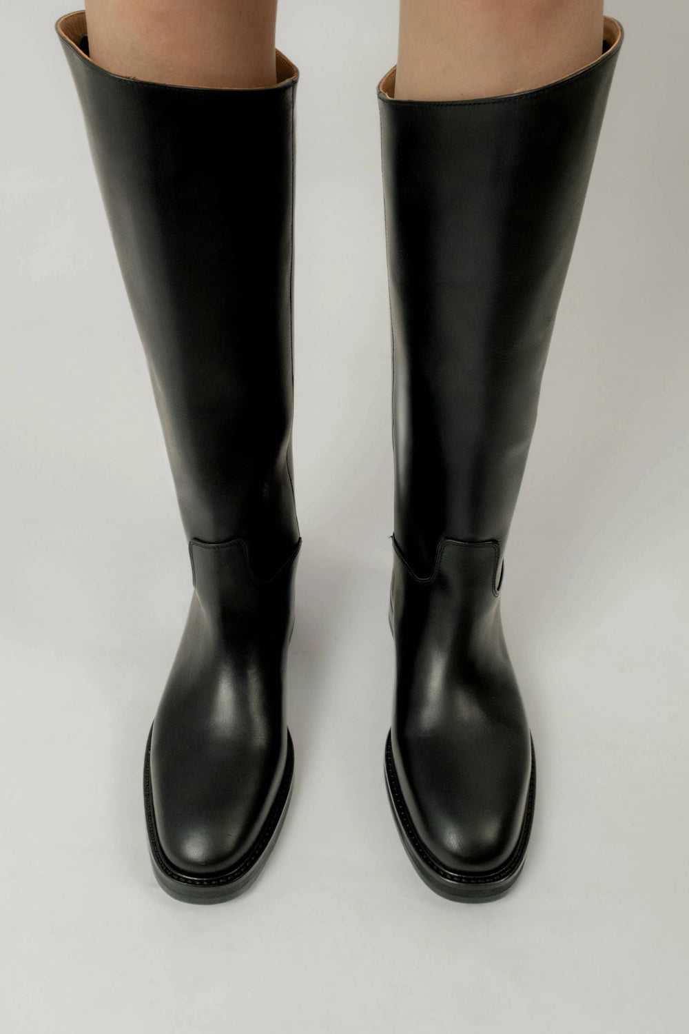 Flattered Florentine Leather Boot in Black