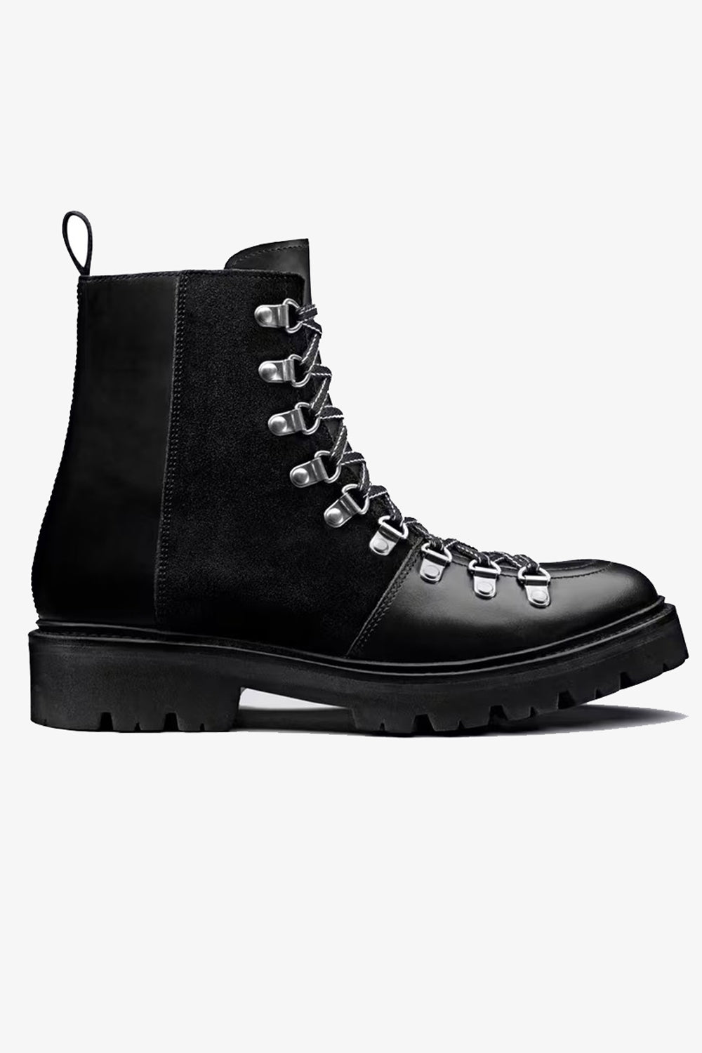 Grenson Nanette Colorado Leather Hiker Boot - Black