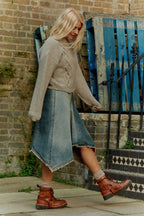 Grenson x Holly Willoughby Nanette Handpainted Hiker Boot - Tan