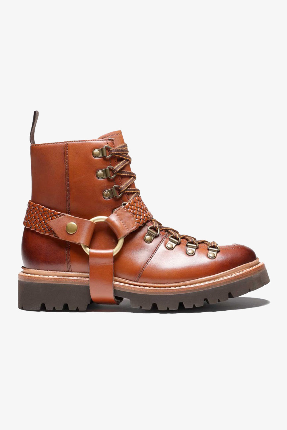 Grenson x Holly Willoughby Nanette Handpainted Hiker Boot - Tan