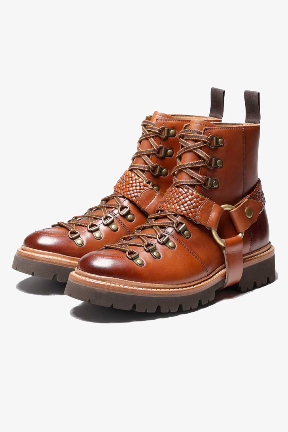 Grenson x Holly Willoughby Nanette Handpainted Hiker Boot - Tan