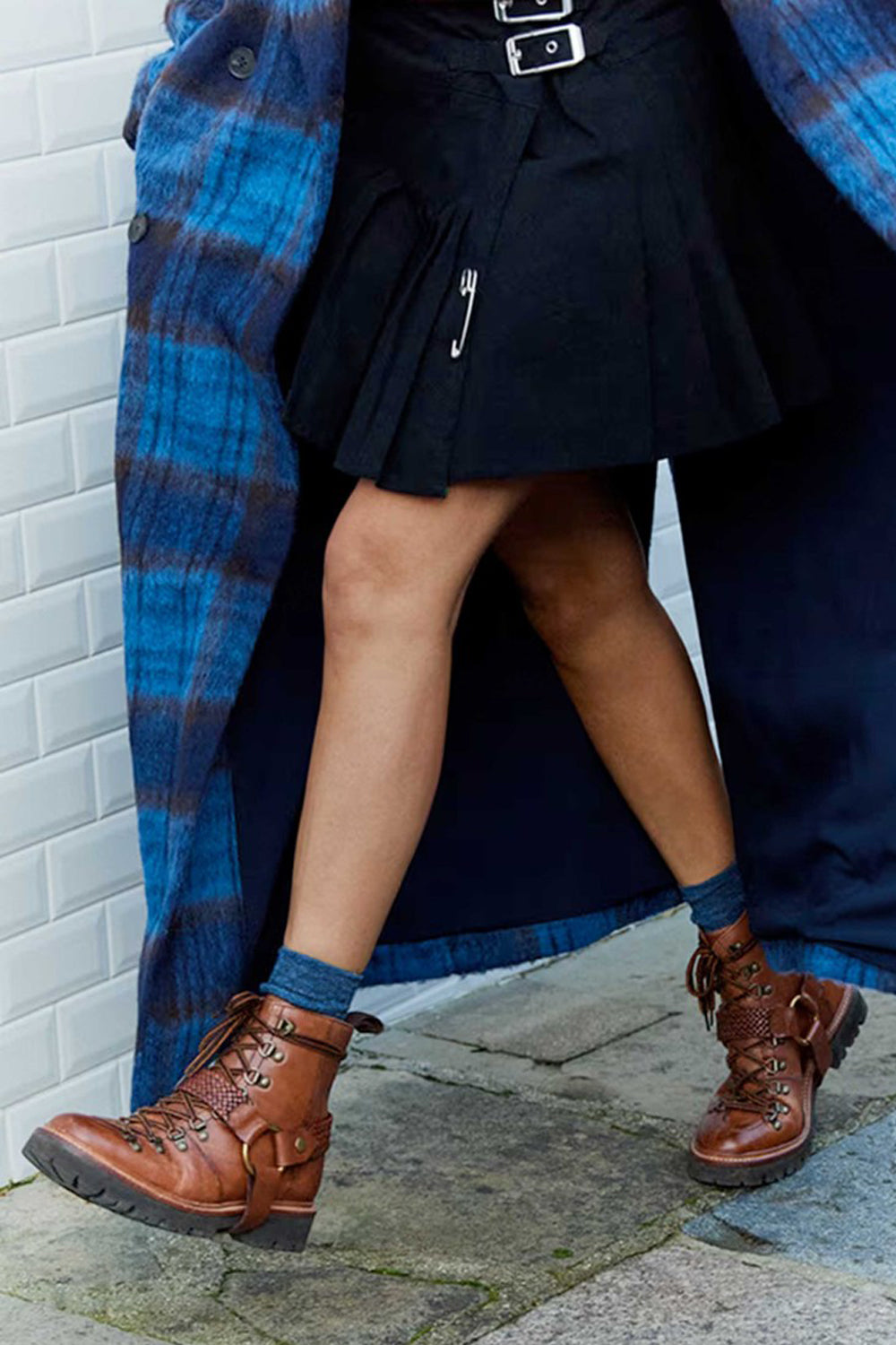 Grenson x Holly Willoughby Nanette Handpainted Hiker Boot - Tan