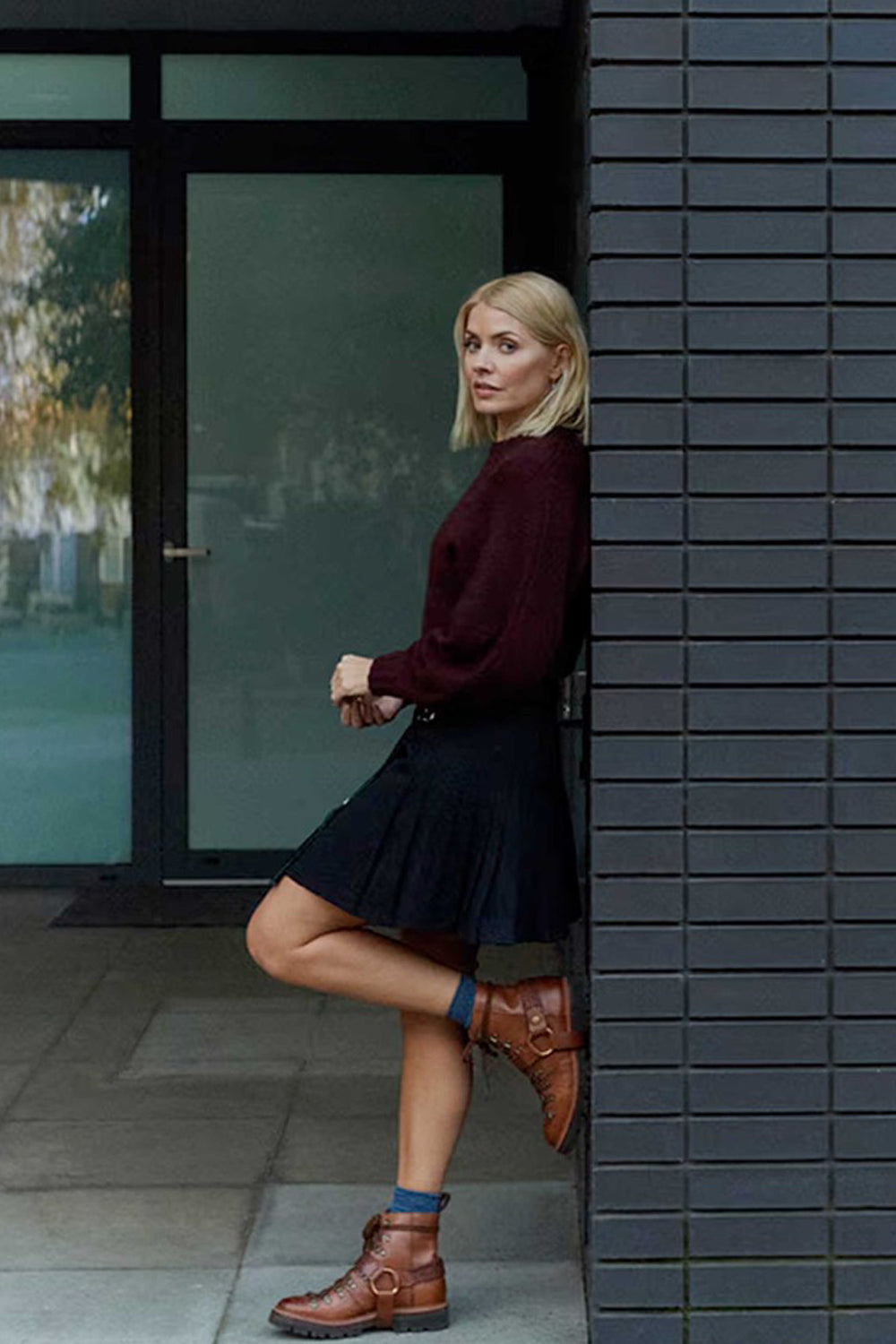 Grenson x Holly Willoughby Nanette Handpainted Hiker Boot - Tan
