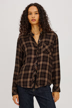 Rails Hunter Blouse in Almond Black