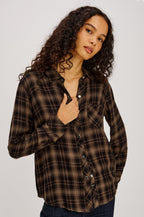 Rails Hunter Blouse in Almond Black