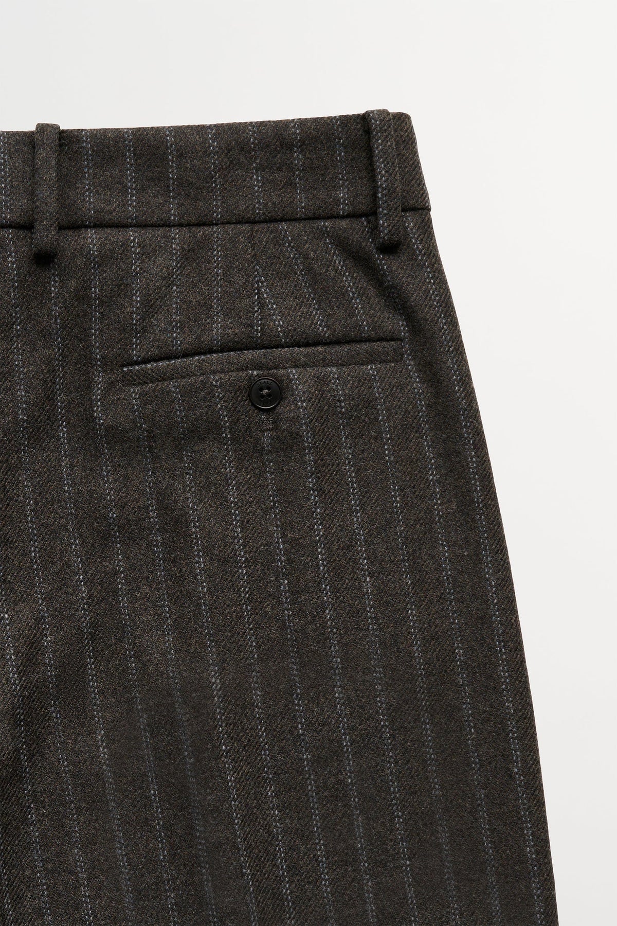 Skall Studio Harry Trousers in Brown/Black Pinstripe