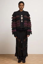 Hayley Menzies Willa Silk Skirt in Black