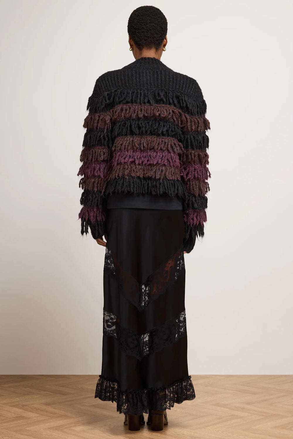 Hayley Menzies Willa Silk Skirt in Black