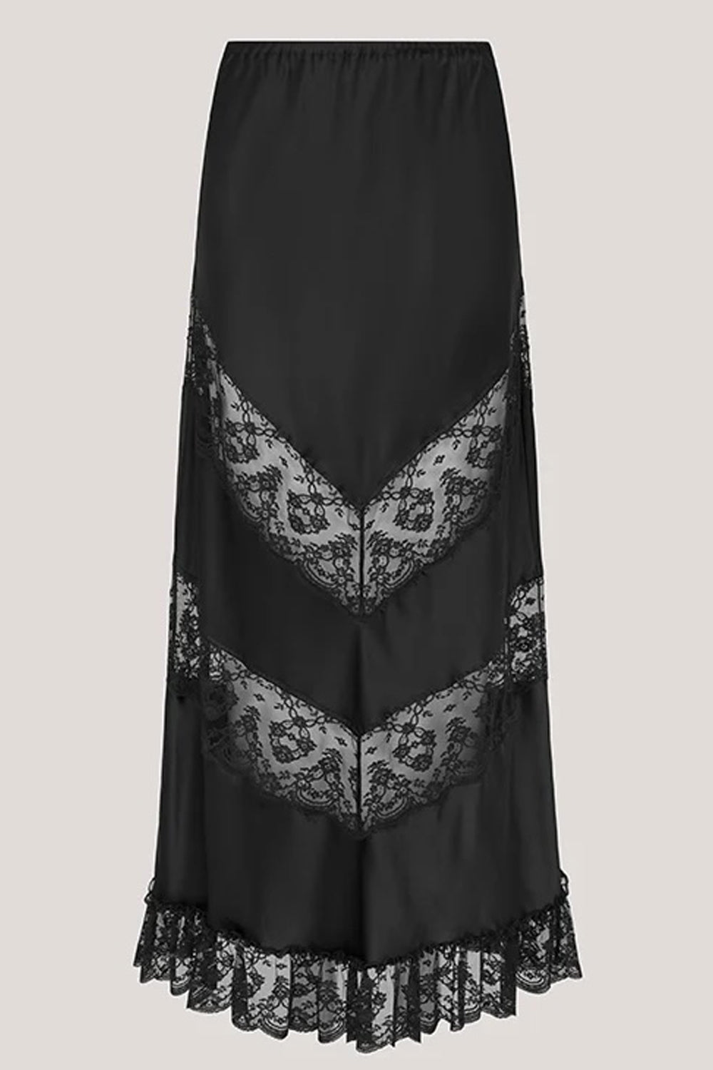 Hayley Menzies Willa Silk Skirt in Black