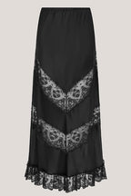 Hayley Menzies Willa Silk Skirt in Black