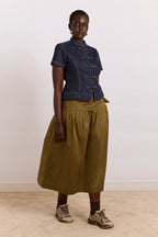 Damson Madder Josie Skirt in Olive