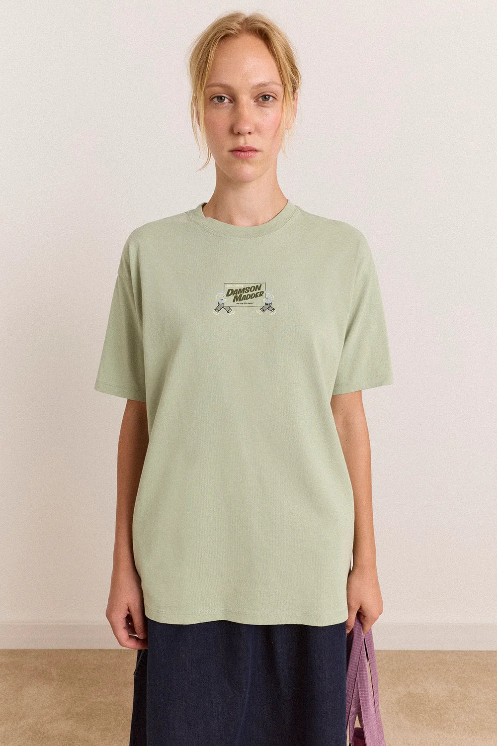 Damson Madder Local Fixers Graphic Tee in Pine Short Sleeve