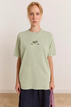 Damson Madder Local Fixers Graphic Tee in Pine Short Sleeve
