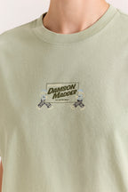 Damson Madder Local Fixers Graphic Tee in Pine Short Sleeve