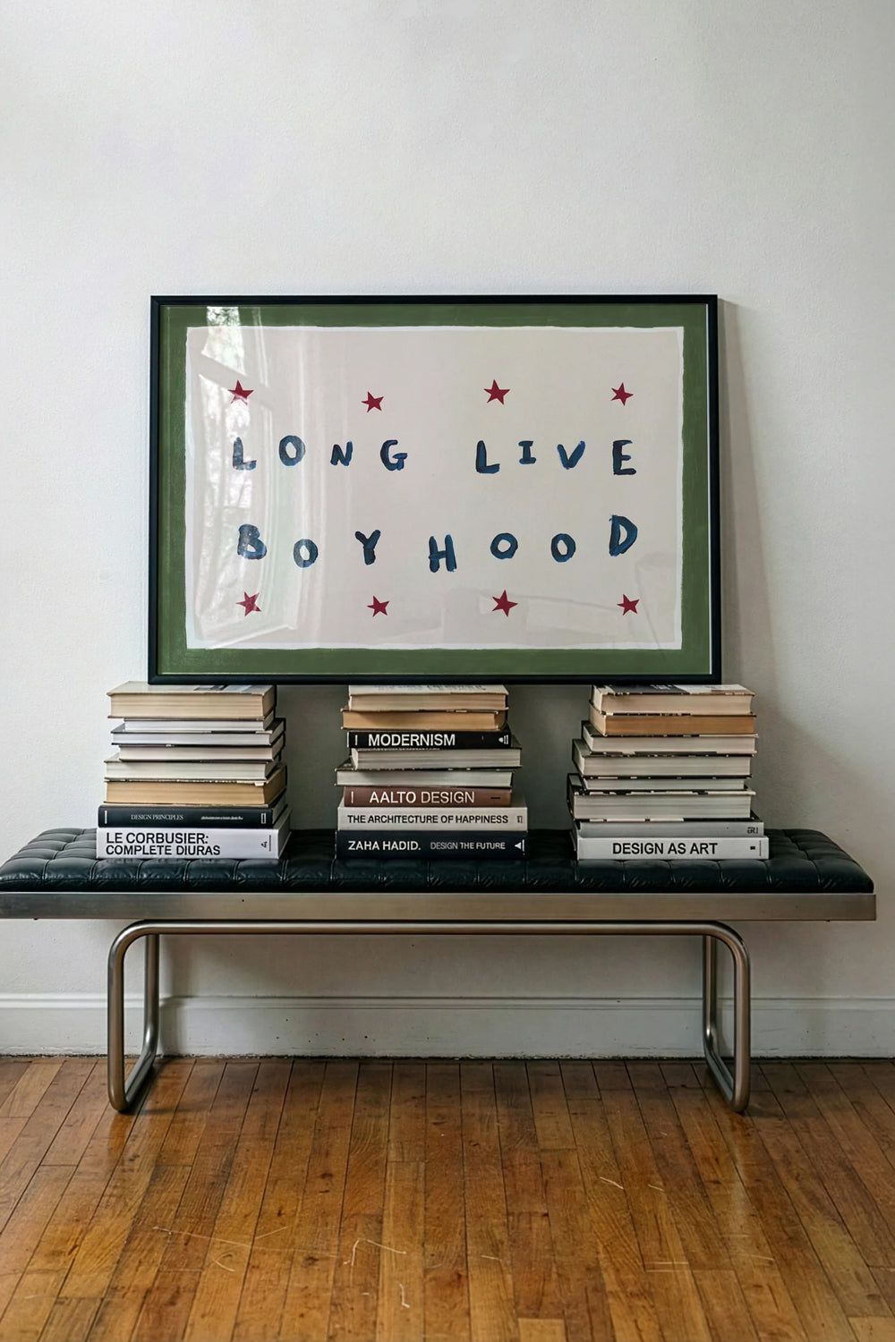 Lune Club Long Live Boyhood A4 Poster in Green & Blue