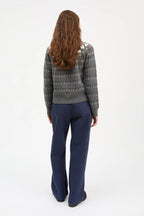 Skall Studio Misty Jumper in Grey Jacquard