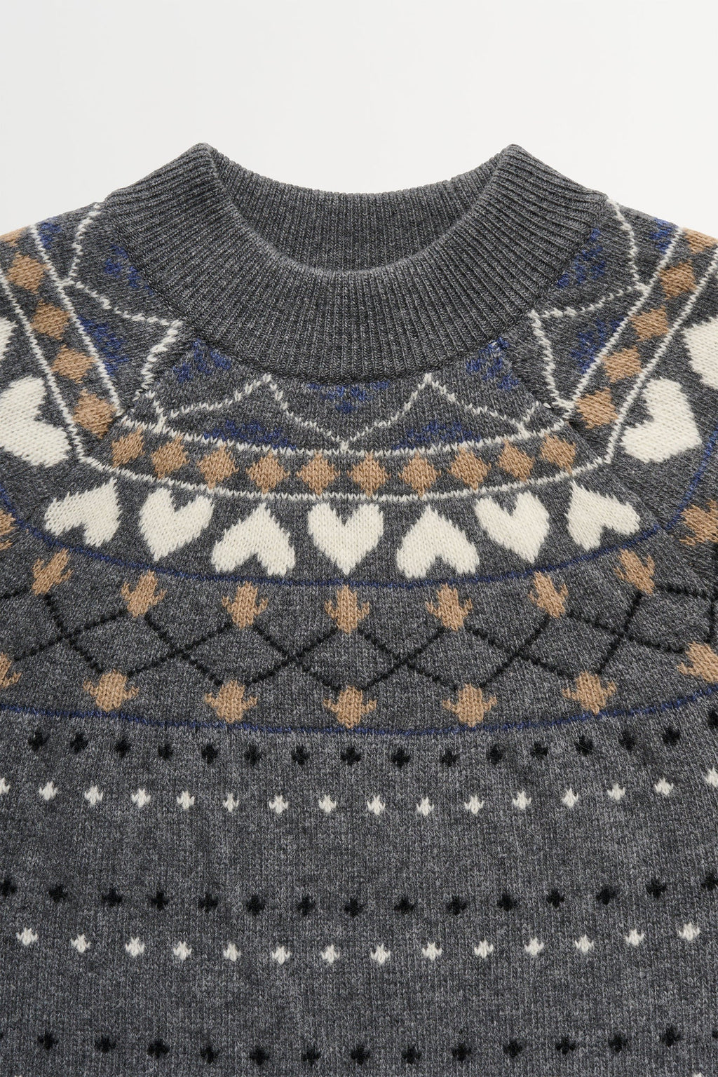 Skall Studio Misty Jumper in Grey Jacquard