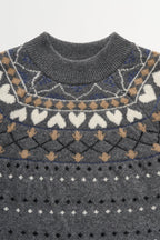 Skall Studio Misty Jumper in Grey Jacquard