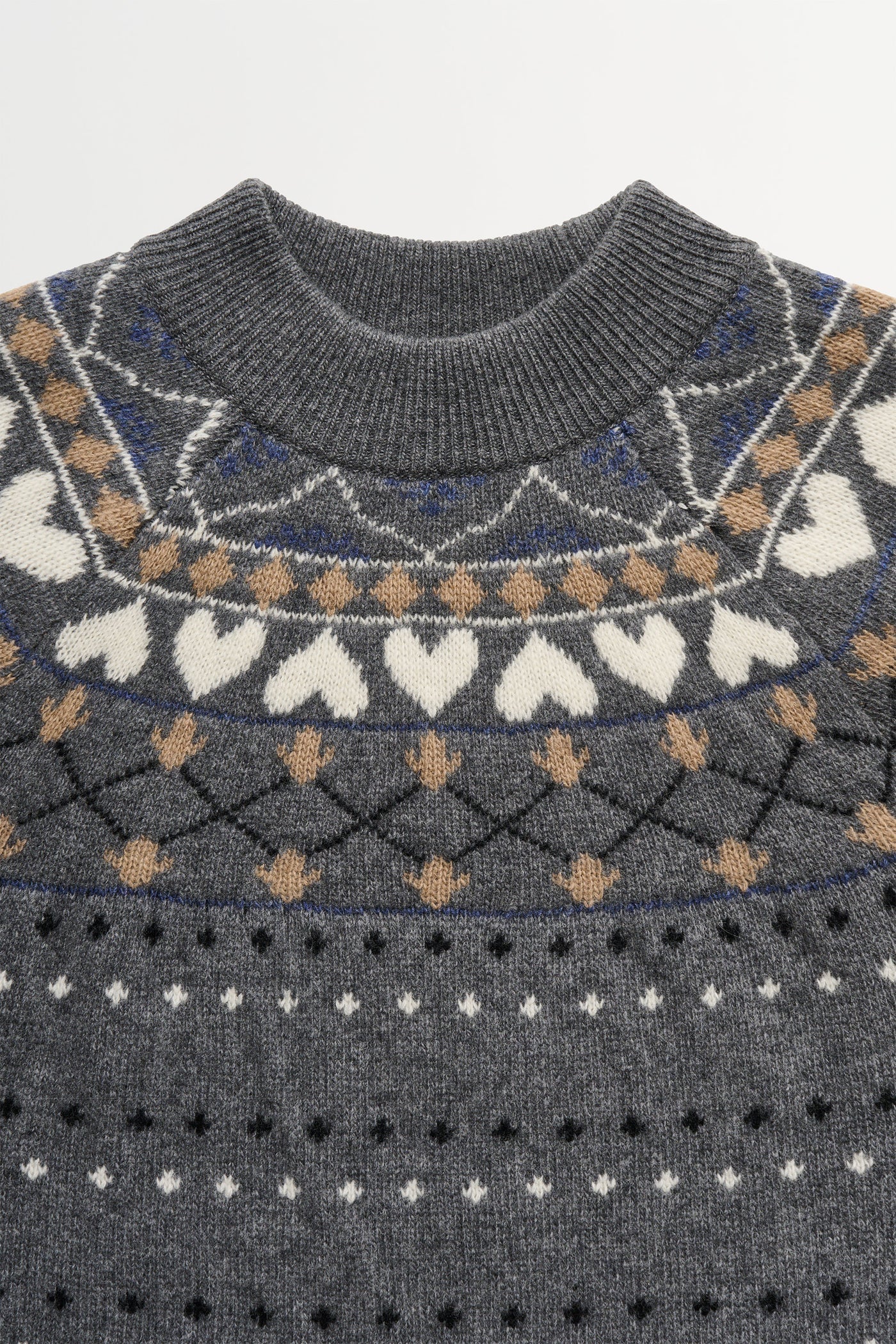 Skall Studio Misty Jumper in Grey Jacquard