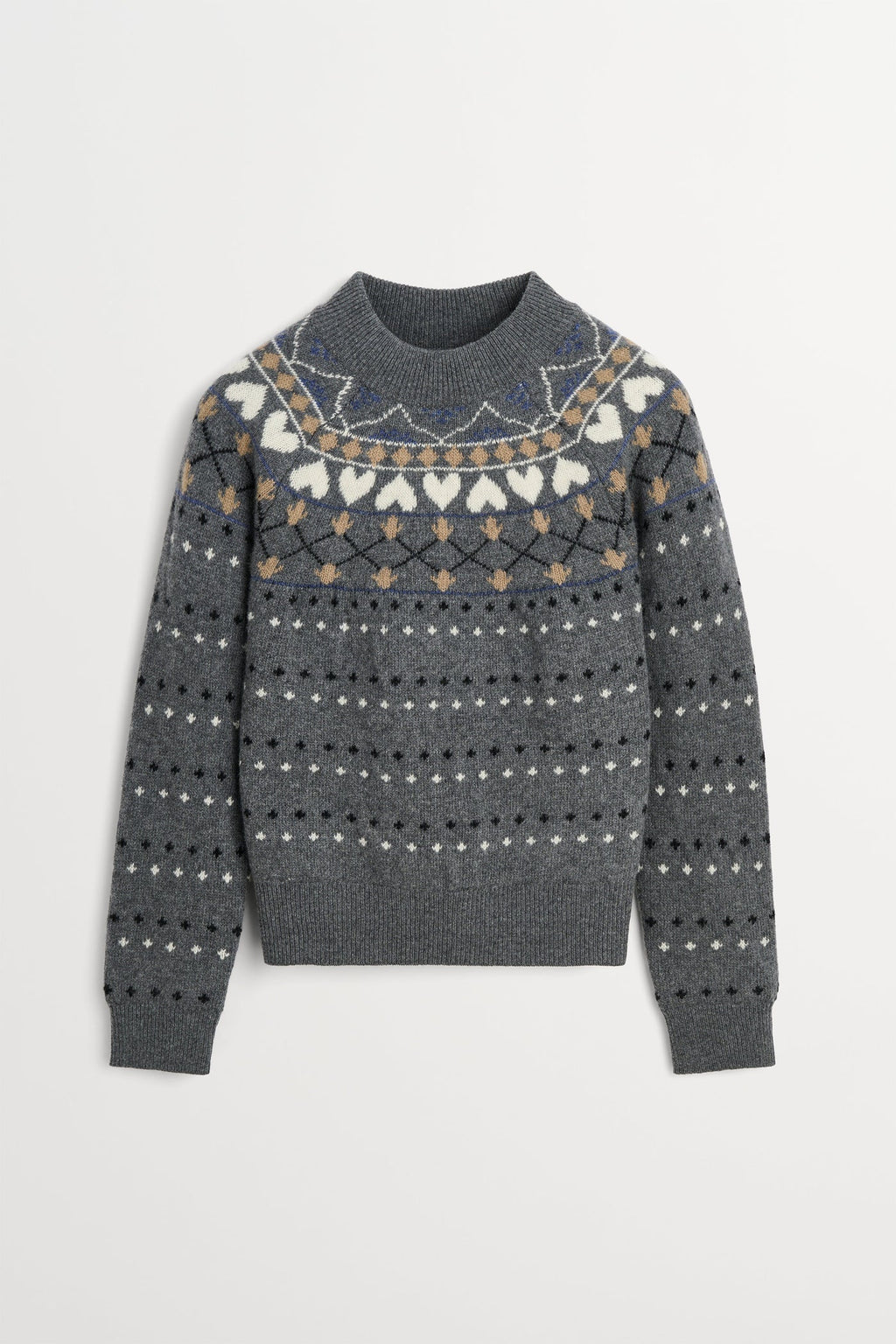 Skall Studio Misty Jumper in Grey Jacquard