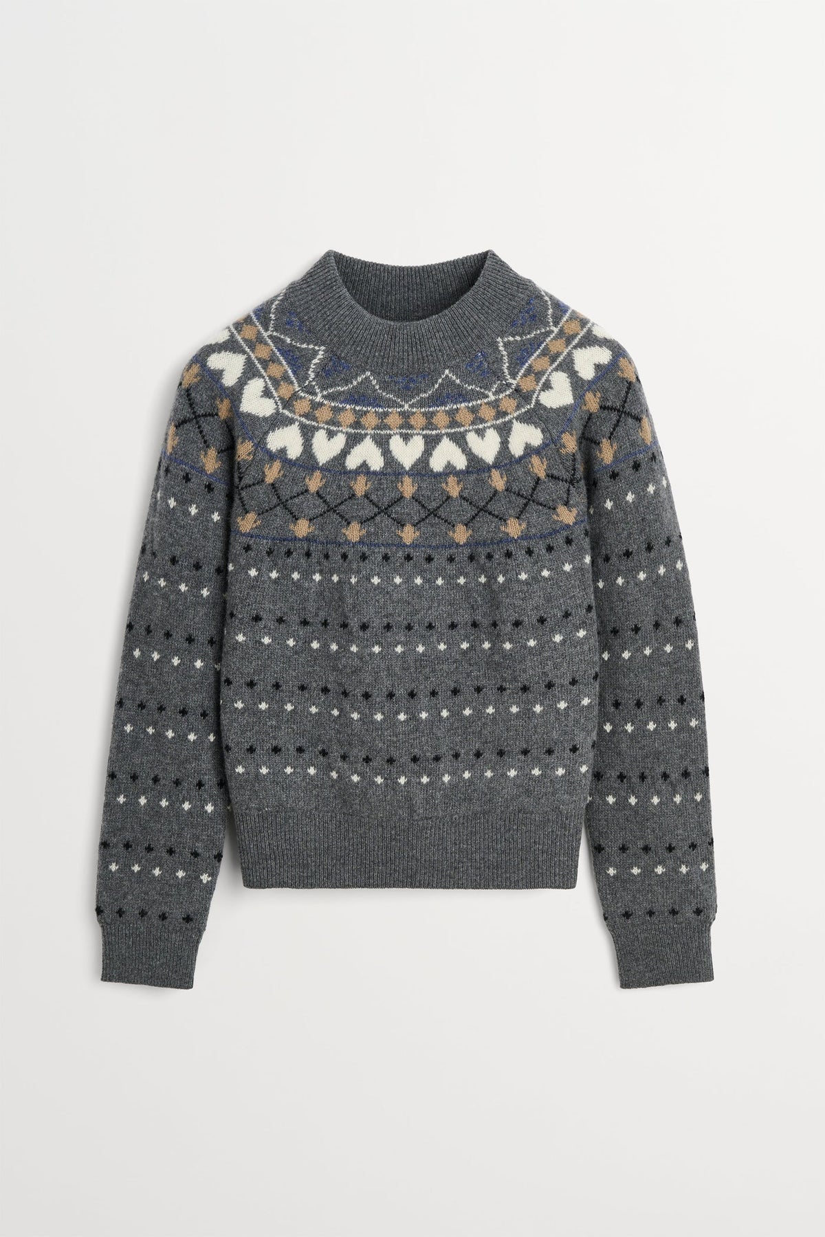 Skall Studio Misty Jumper in Grey Jacquard