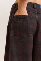 Damson Madder Erika Jeans in Sirius Check
