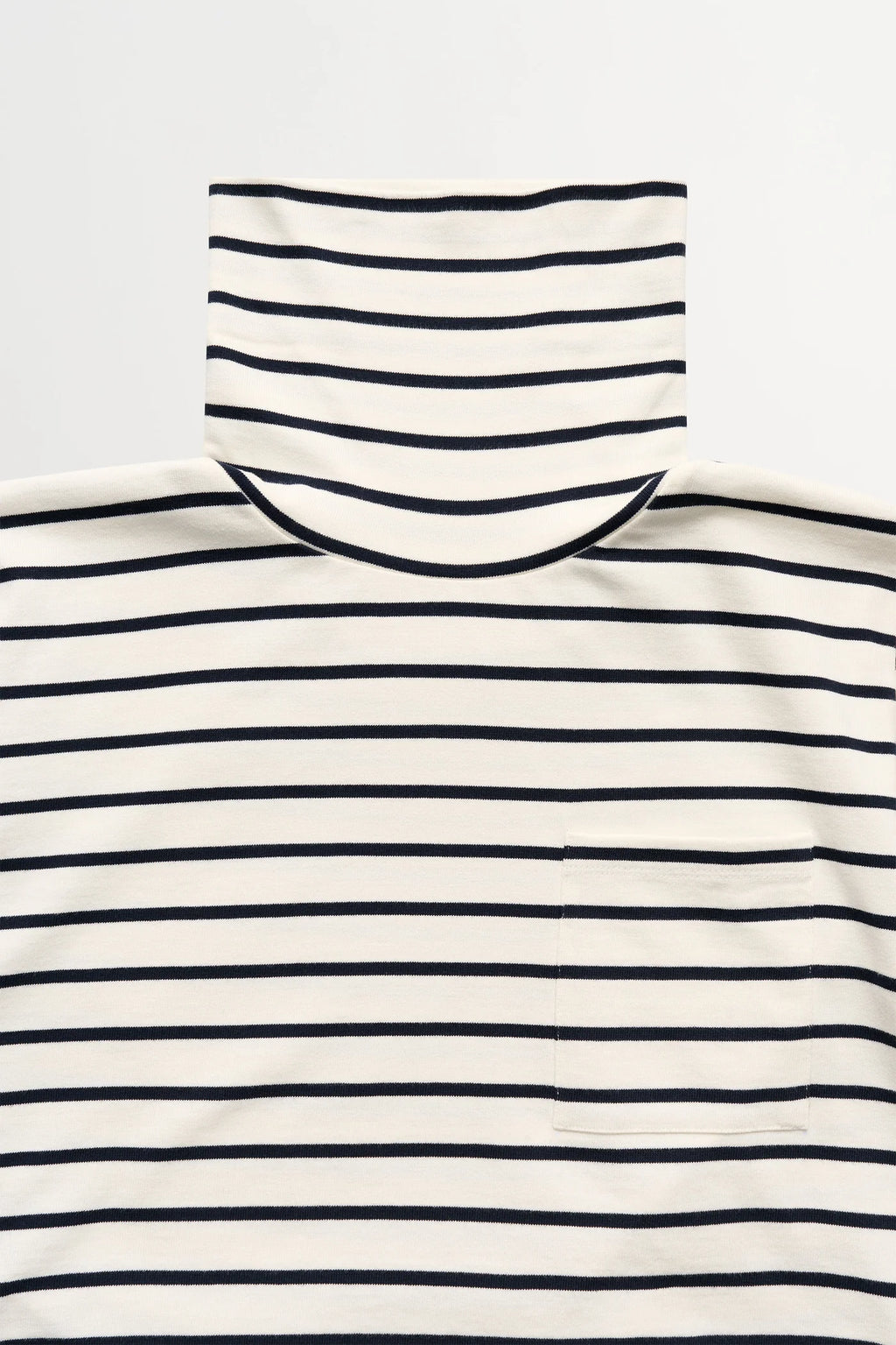 Skall Nessa T Neck Blouse in Ecru/Navy Stripe