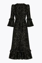Queens of Archive Chiara Dress in Black / Gold
