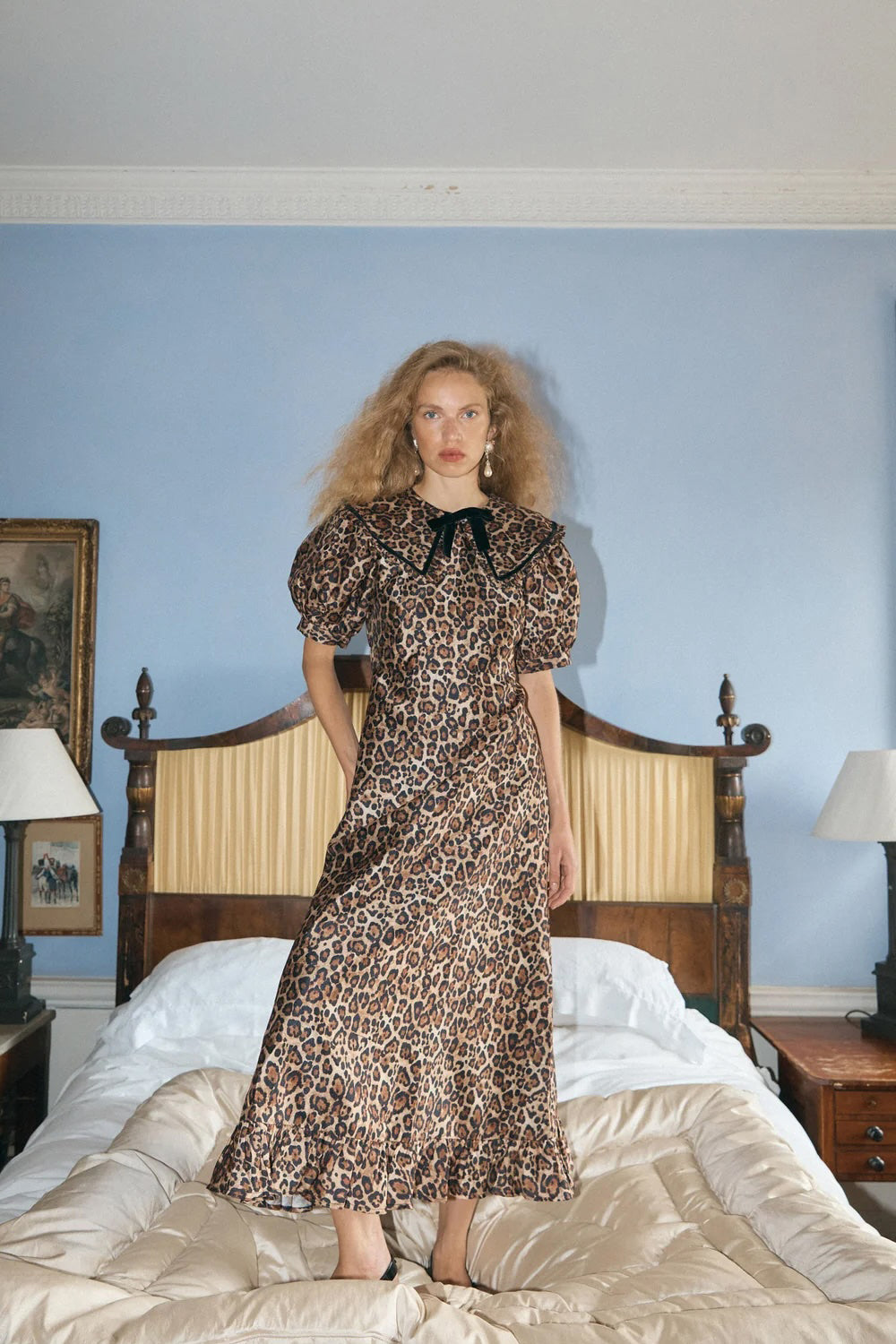 Queens of Archive Delphine Dress in Leopard
