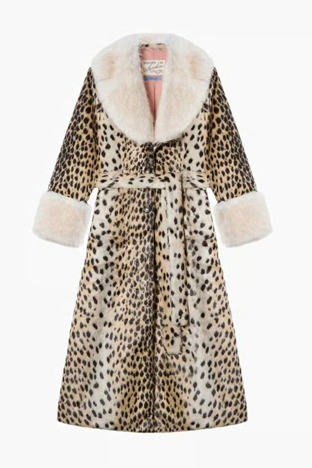 Queens of Archive Priscilla Cheetah Print Maxi Coat