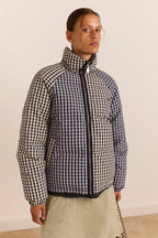 Damson Madder Reversible Opal Puffer in Mix Gingham