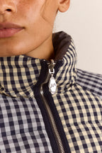 Damson Madder Reversible Opal Puffer in Mix Gingham