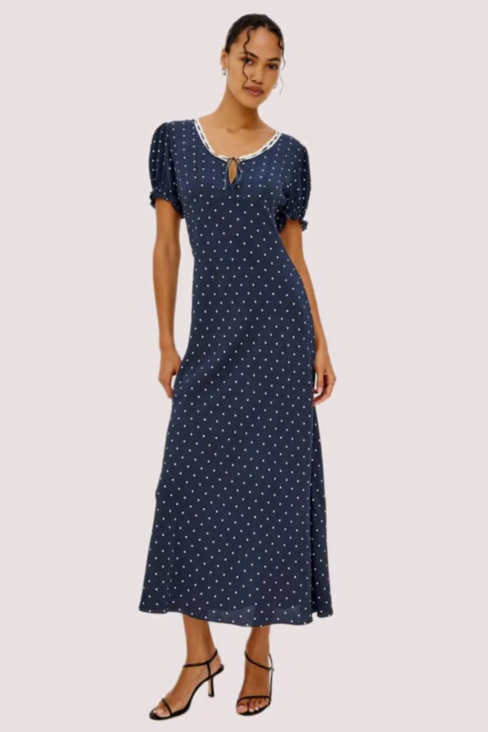 Rails Allison Dress in Navy Polka Dots