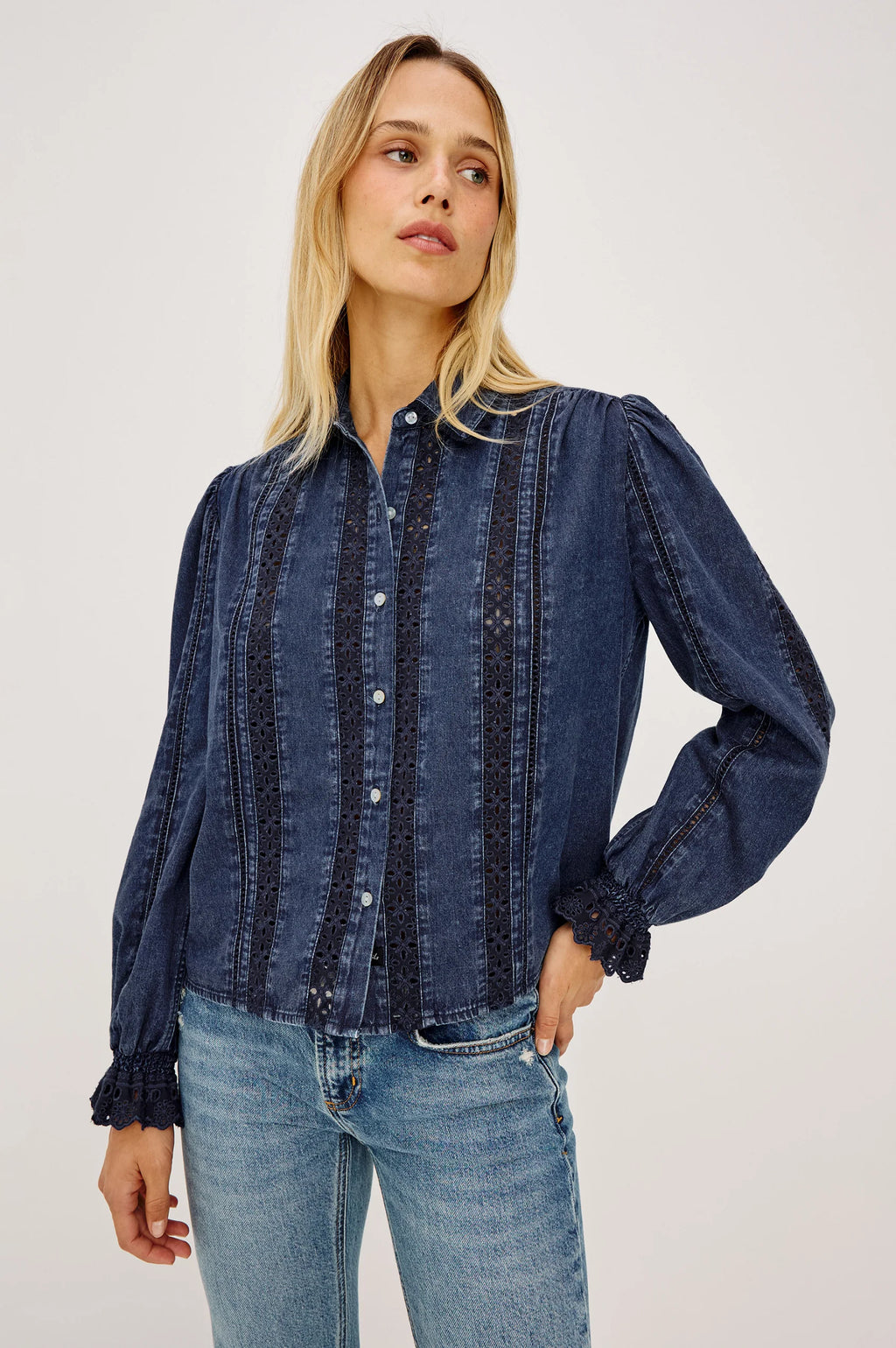 Rails Rowen Shirt in Classic Blue